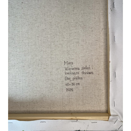 Myroslava Burlaka - obrazy olejne - Wiosenna zieleń i kwitnące drzewa. foto #4