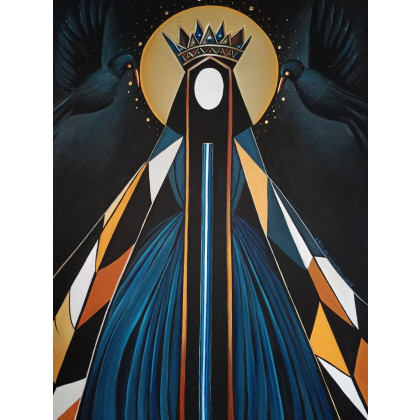 Strażniczka Ansuz, Sylwia Młodziejewska, obrazy akryl