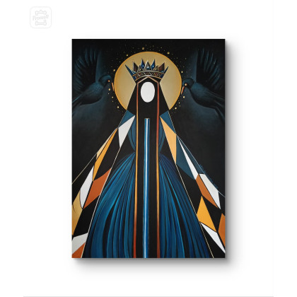 Sylwia Młodziejewska - obrazy akryl - Strażniczka Ansuz foto #1