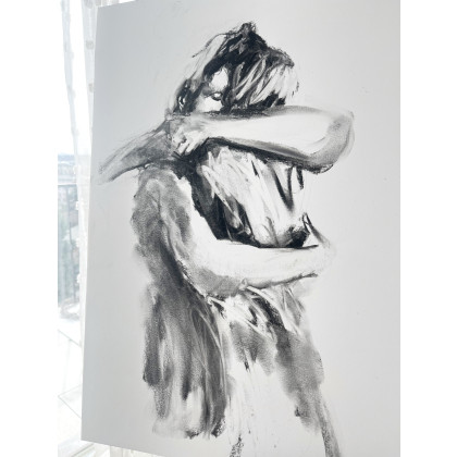 Studio.Sensual - rysunek węglem - Z Tobą - 50x70cm foto #2