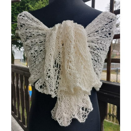 Danuta Zgoł - chusty,apaszki - Szal mgiełka z kwiatami foto #1