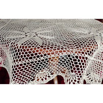 Danuta Zgoł - serwety, serwetki - Obrus w stylu Vintage, beżowy foto #2