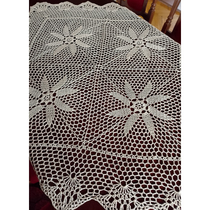 Danuta Zgoł - serwety, serwetki - Obrus w stylu Vintage, beżowy foto #4