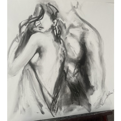 Studio.Sensual - rysunek węglem - We Dwoje - Szkic 100x70 foto #1