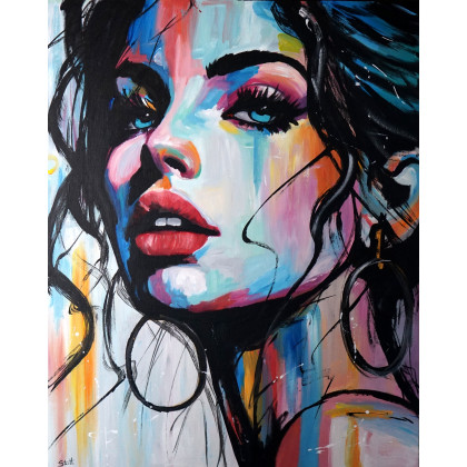 Aria 80x100, Rafal Stach, obrazy akryl