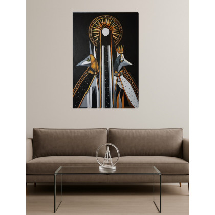 Sylwia Młodziejewska - obrazy akryl - Strażniczka Sowilo foto #4