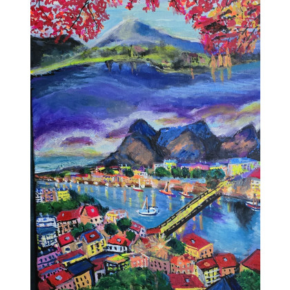 Krystyna Mościszko - obrazy akryl - Wspaniale wakacje / Omis i Japonia foto #2