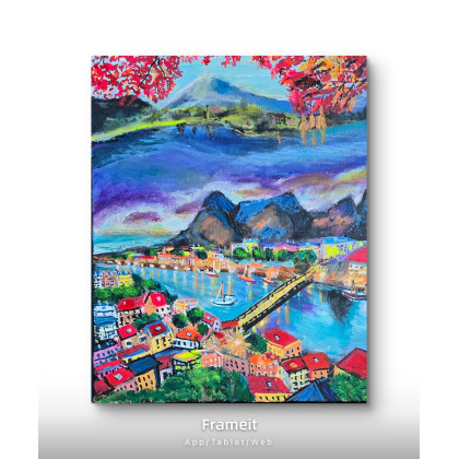 Krystyna Mościszko - obrazy akryl - Wspaniale wakacje / Omis i Japonia foto #4