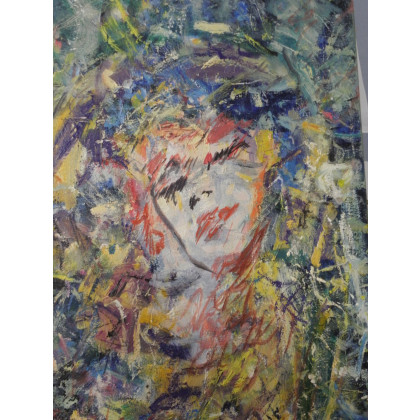 Eryk Maler - obrazy olejne - Madonna wśród kwiatów foto #2