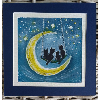 BeaGajaszek - obrazy akwarela - KOTY Na szczęście foto #1