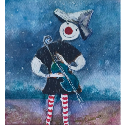 Pajacyk, BeaGajaszek, obrazy akwarela