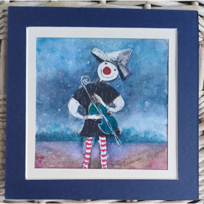 BeaGajaszek - obrazy akwarela - Pajacyk foto #1