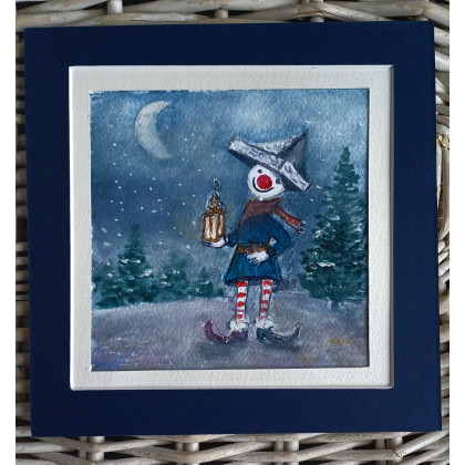 BeaGajaszek - obrazy akwarela - Pajacyk 2 foto #1