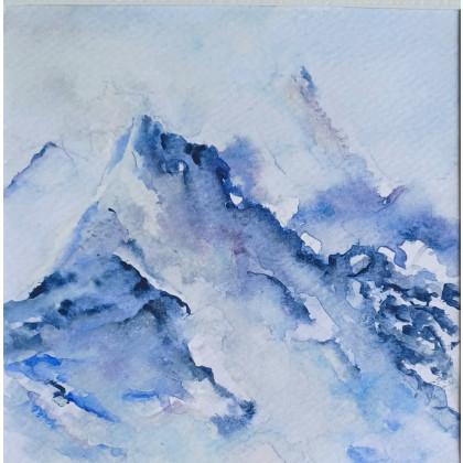 Góry, BeaGajaszek, obrazy akwarela