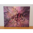 Pink Bloom - Abstrakcja wykonana metodą pouringu, płótno 40x50