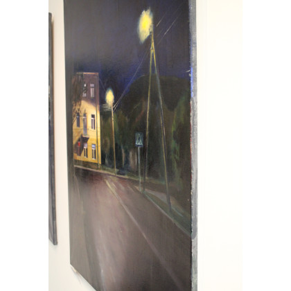 Bogna Woskowicz - obrazy olejne - Miasto (nokturn) 2 foto #1