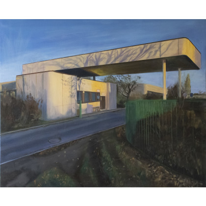 Pejzaż łódzki - wjazd, Bogna Woskowicz, obrazy olejne