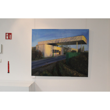 Bogna Woskowicz - obrazy olejne - Pejzaż łódzki - wjazd foto #1