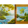 DYPTYK PEJZAŻOWY SZEPTY NATURY - obrazy akrylowe na płótnie