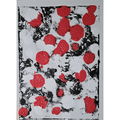 Poppies, Ewa Mościszko, obrazy tech. mieszana