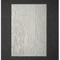 OBRAZ STRUKTURALNY ABSTRAKCJA WABI SABI JAPANDI MINIMALISTYCZNY RĘCZNIE WYKONANY NA PŁÓTNIE