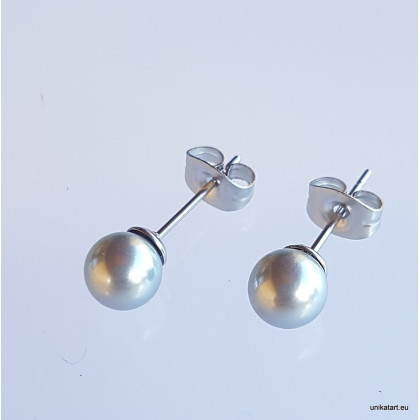 unikatart - kolczyki - Kolczyki Perła Majorka foto #1
