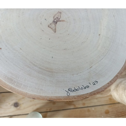 Joanna Podolska - obrazy akryl - Jeż na drewnie brzozowym foto #3