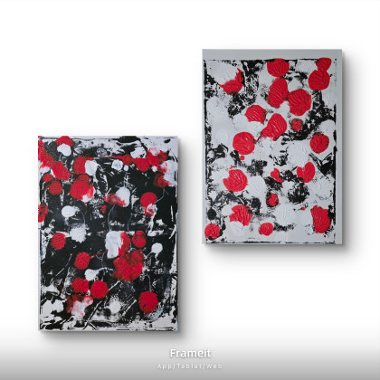 Ewa Mościszko - obrazy tech. mieszana - Poppies kompozycja foto #2