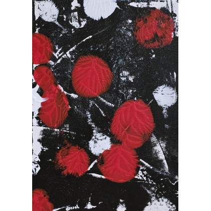 Ewa Mościszko - obrazy tech. mieszana - Czeresnie kompozycja 30x40x1 cm foto #3