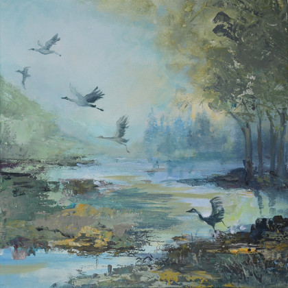 Rozlewisko... Akryl na płótnie, Anawa-art, obrazy akryl