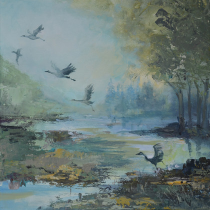 Anawa-art - obrazy akryl - Rozlewisko... Akryl na płótnie foto #1