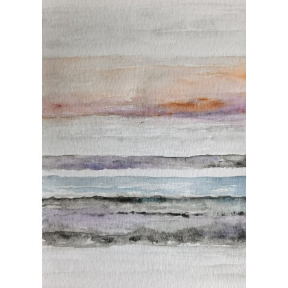 Paulina Lebida - obrazy akwarela - Abstrakcja- dwie akwarele formatu 32/24 cm foto #1