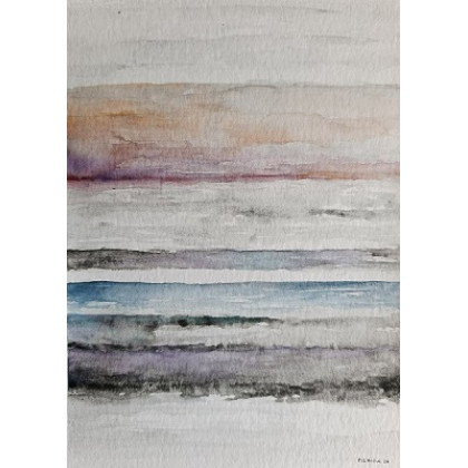 Paulina Lebida - obrazy akwarela - Abstrakcja- dwie akwarele formatu 32/24 cm foto #2