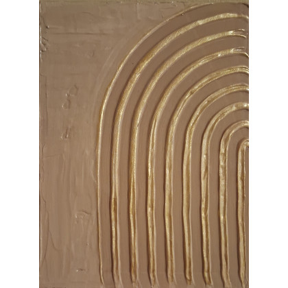 Yulia Szczerbak - obrazy akryl - Zestaw obrazów na płótnie ręcznie malowany z akrylami strukturalny minimalistyczny foto #1