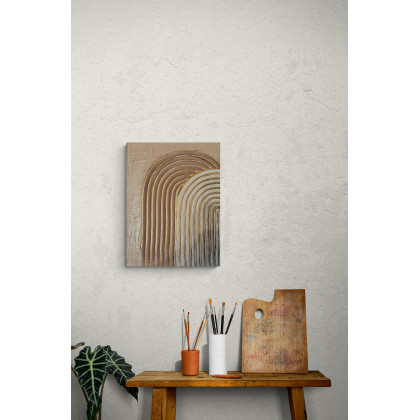 Yulia Szczerbak - obrazy akryl - Zestaw obrazów na płótnie ręcznie malowany z akrylami strukturalny minimalistyczny foto #3