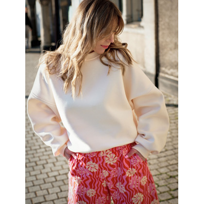 Marta Hajduk-Pawlica - bluzy - Soft Spot / kremowa bluza basic foto #1