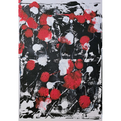 Ewa Mościszko - obrazy tech. mieszana - Poppies 2 foto #2