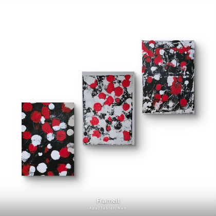 Ewa Mościszko - obrazy tech. mieszana - Poppies kompozycja foto #1