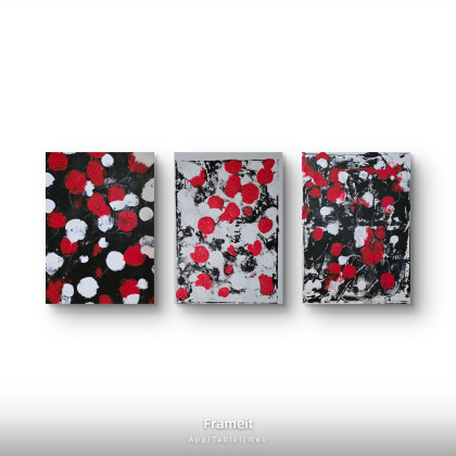 Ewa Mościszko - obrazy tech. mieszana - Poppies kompozycja foto #2