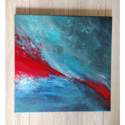 Fala 1, Magdalena Rybka-Derda, olej + akryl