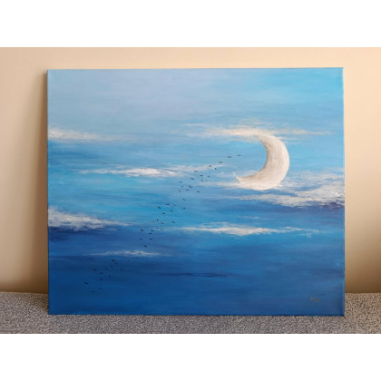 Paulina Lebida - obrazy akryl - Ulotne myśli- obraz akrylowy 50/60 cm foto #2