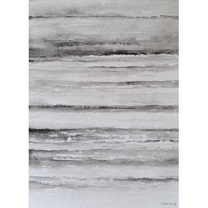 Paulina Lebida - obrazy akwarela - Abstrakcja- dwie akwarele formatu 32/24 cm foto #2