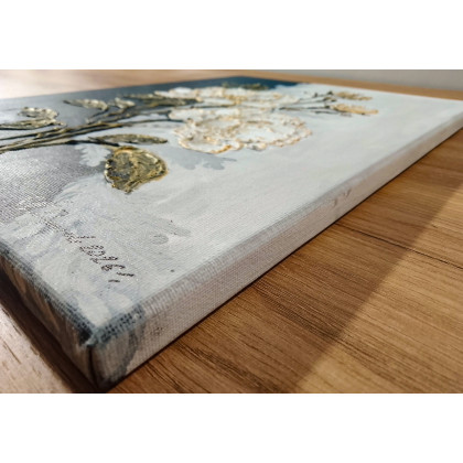 Marzena Dymek - obrazy akryl - EKSKLUZYWNA DEKORACJA GLAMOUR - OBRAZ STRUKTURALNY Z TEKSTURĄ 3D ESENCJA ELEGANCJI (darmowa dostawa) foto #3