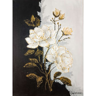 EKSKLUZYWNA DEKORACJA GLAMOUR - OBRAZ STRUKTURALNY Z TEKSTURĄ 3D ESENCJA ELEGANCJI (DARMOWA DOSTAWA)