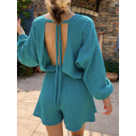 BE MY BABY /TROPICAL GREEN KOMPLET MUŚLINOWY