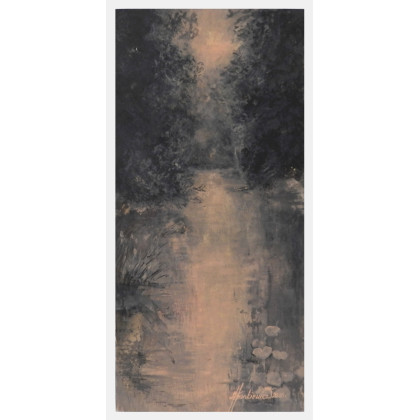 Jolanta Frankiewicz - obrazy akwarela - Ciepłoczule -akwarela  Wertykalny format foto #3