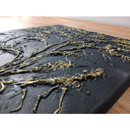 Marzena Dymek - obrazy tech. mieszana - DYPTYK STRUKTURALNY GORDYJSKI GLAMOUR - LUKSUSOWE OBRAZY z TEKSTURĄ 3D foto #2