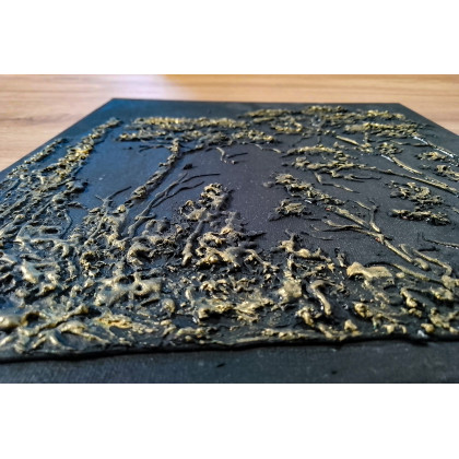 Marzena Dymek - obrazy tech. mieszana - DYPTYK STRUKTURALNY GORDYJSKI GLAMOUR - LUKSUSOWE OBRAZY z TEKSTURĄ 3D foto #4