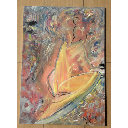 Eryk Maler - obrazy olejne - Akt w kolorze cegły foto #1