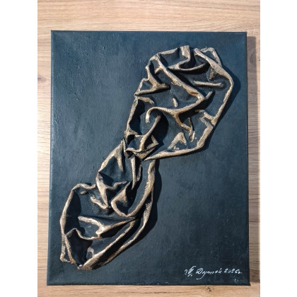 Marzena Dymek - obrazy tech. mieszana - TRYPTYK RELIEF ŚCIENNY - MALARSTWO RZEŹBIARSKIE - 3 w cenie 2szt. foto #2